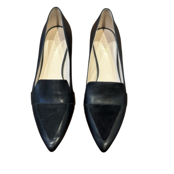 Cole Haan Women's Black Pointed Loafers - Picture 1 of 6